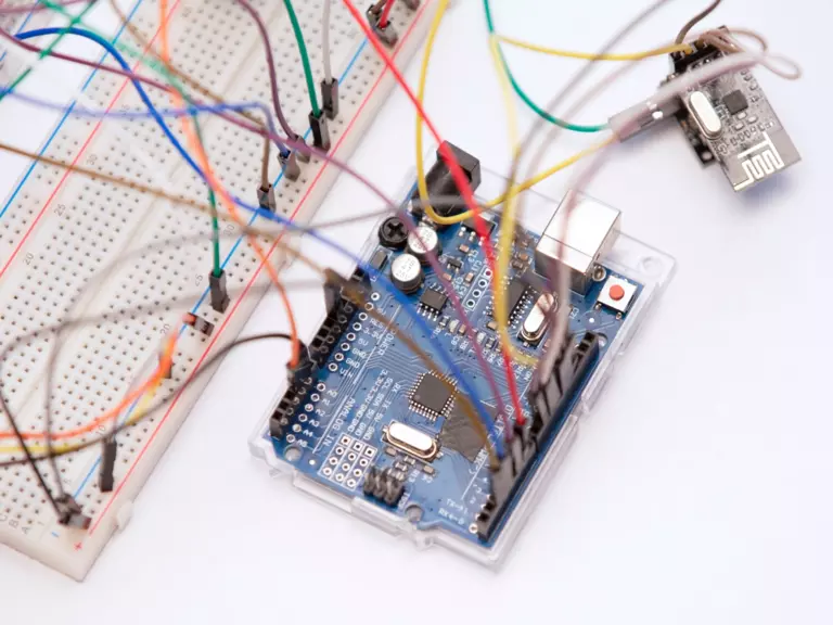 There are many different Arduinos to choose from, such as this Uno variety.