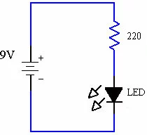 led resistor battery