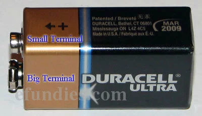 9v battery terminals