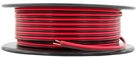 This 24 gauge zip cord is perfect for wiring solenoids because it is very flexible.