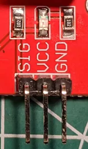 You can see that the **VCC** pin is not connected to anything on these modules.