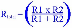 equation for resistors in parallel