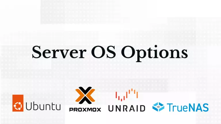 Your home automation server can run many different operating systems, including Ubuntu, Proxmox, Unraid, and TrueNAS.