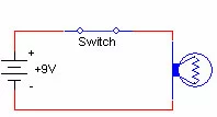 battery switch light closed schematic